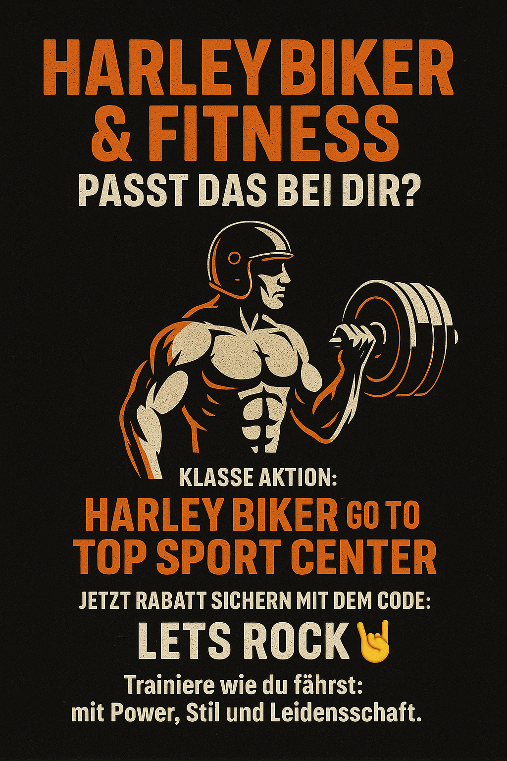 🏍️ HarleyBiker & Fitness – passt das bei dir?